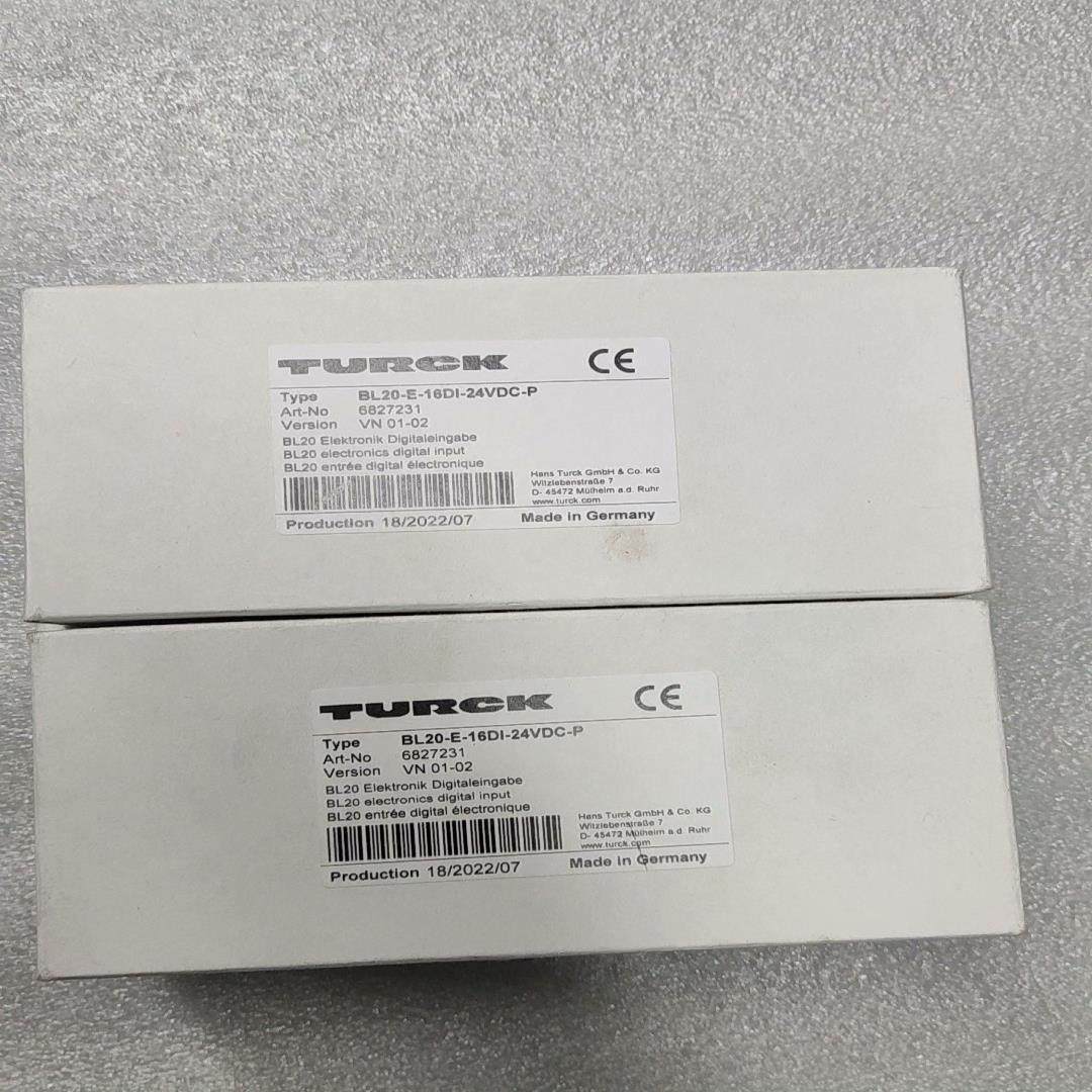 图尔克 BL20-16DI-24VDC-P  未使用（基数电子）