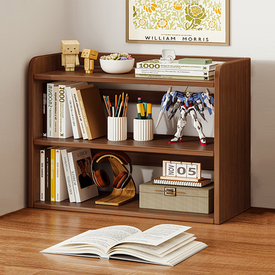 桌面书架置物架家用桌上收纳置物架学生书桌小型简易多层书柜