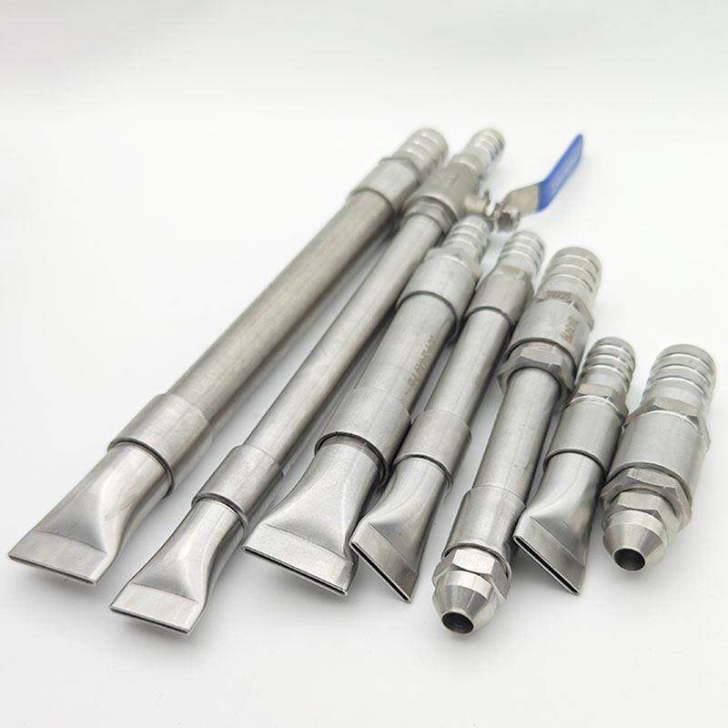 不锈钢鸭嘴水枪喷头工地园林软管水泵高压冲洗喷洒养殖场清洗