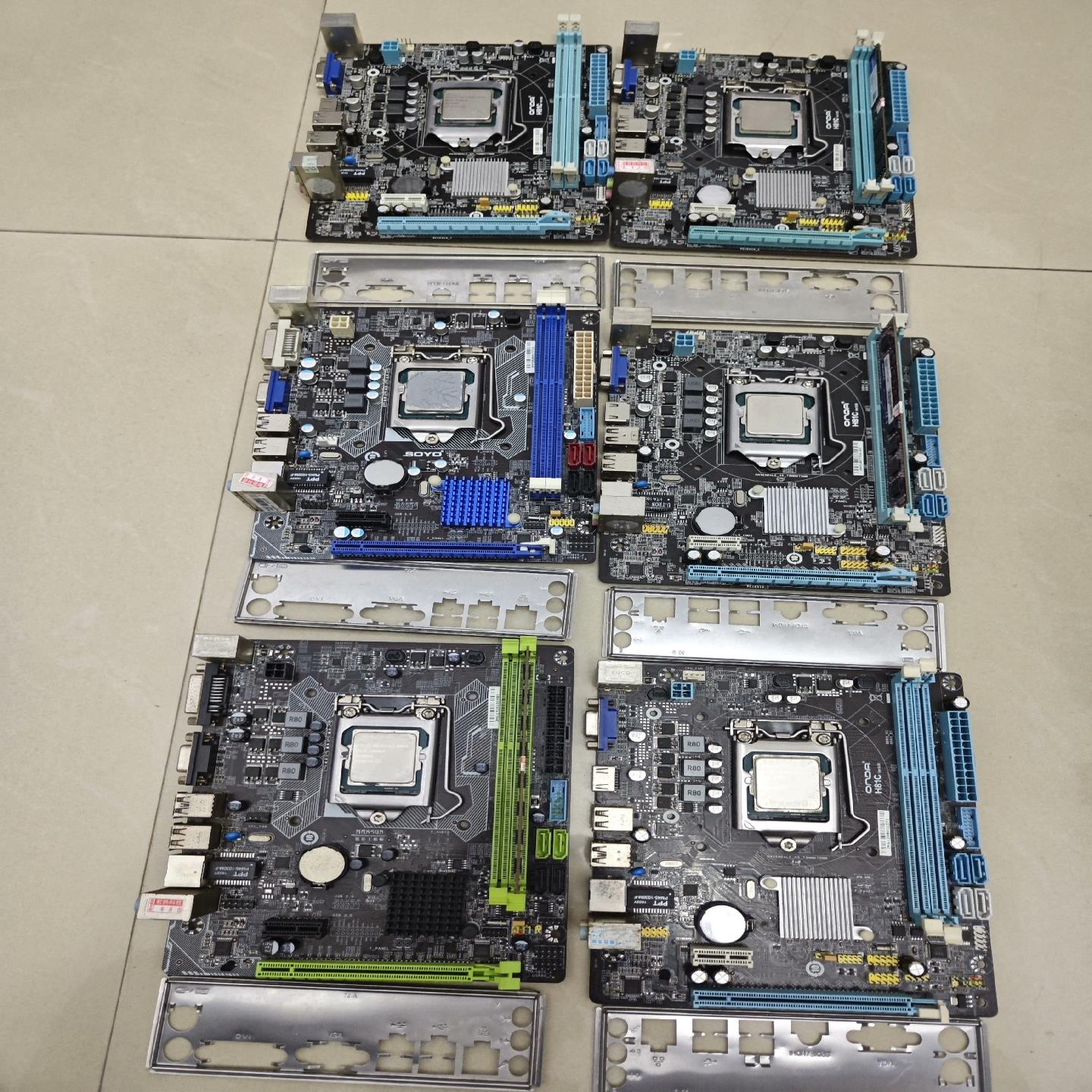 议价拆机6套H81主板+i3-4160Cpu+4g(ddr3/1