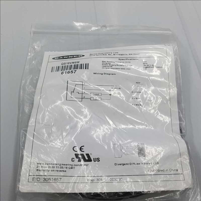 议~邦纳QS18VN6W光电传感器