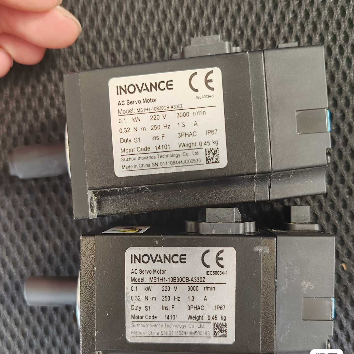 汇川电机MS1H1-10B30CB-A330Z 成色如图，九【鑫鑫商铺】