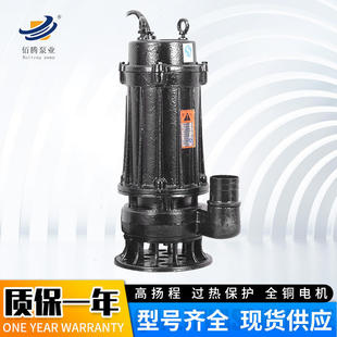 污水泵排污潜污抽水泵WQ10 0.75无堵塞管道大功率潜水泵