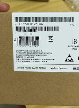 询价~6ES7223-1PL22-0XA0未拆封一个