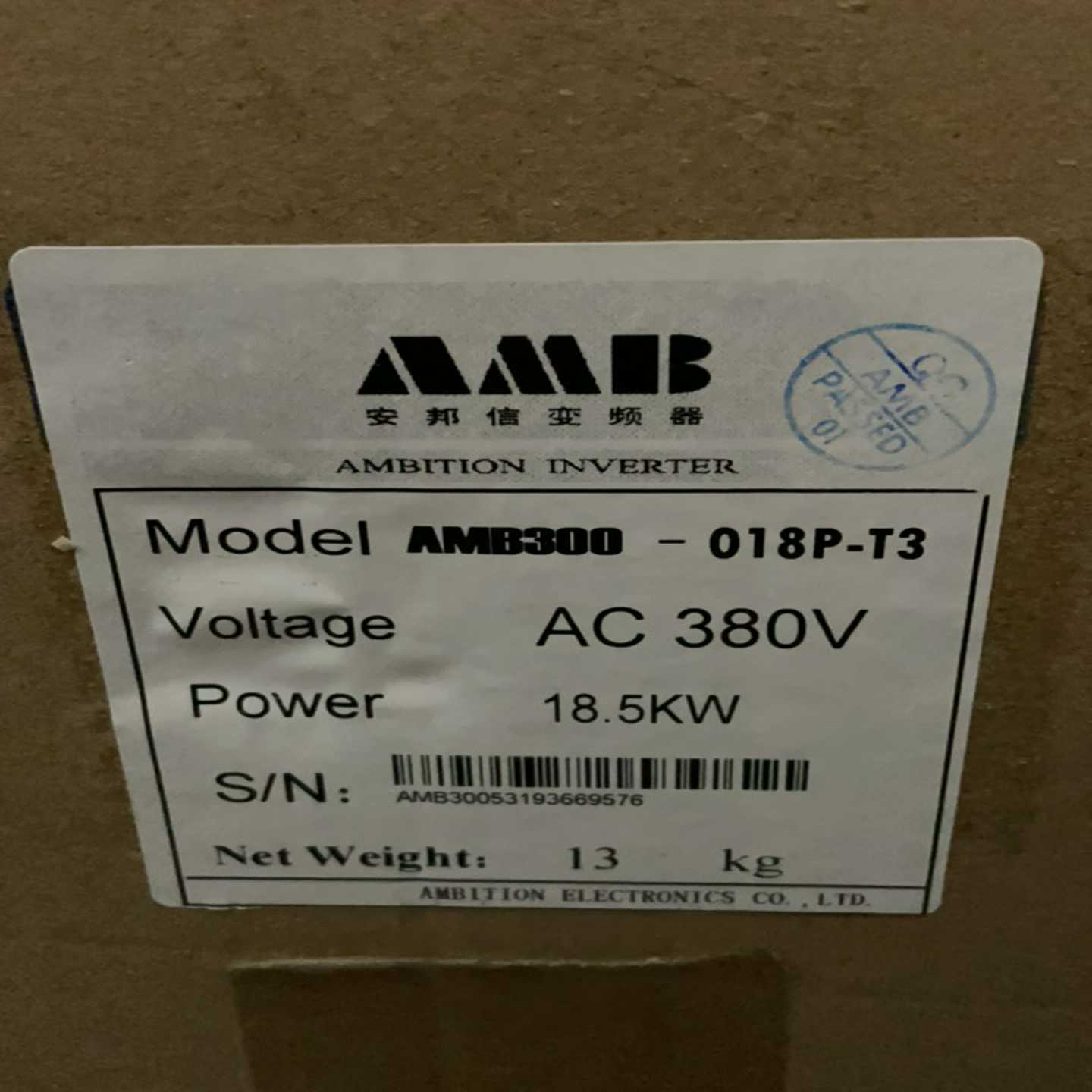 AMB300-018P-T3全新安邦信变频器AMB300系（瓠子电子）