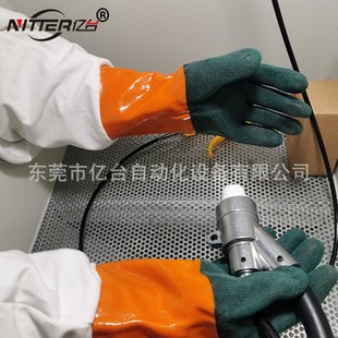 款 喷砂手套喷砂机专用原装 皮布合成手套打砂机配件透气舒适耐磨