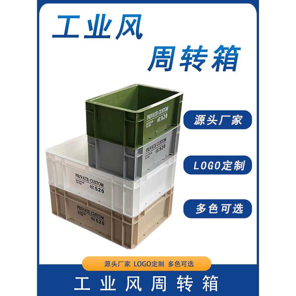 PRIVATE CUSTOM工业风Eu箱周转箱收纳箱储物箱日式网红鱼缸过