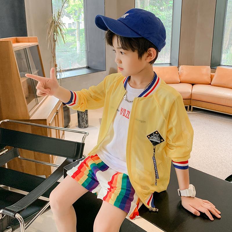 男童防晒衣薄款外套2024新款儿童洋气夏季透气防晒服轻薄冰丝潮女