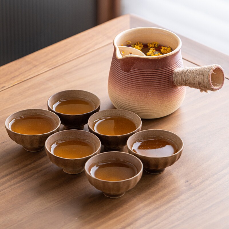 围炉煮茶壶室家用室内炭火炉陶瓷奶茶罐全套装户外冲泡茶器具