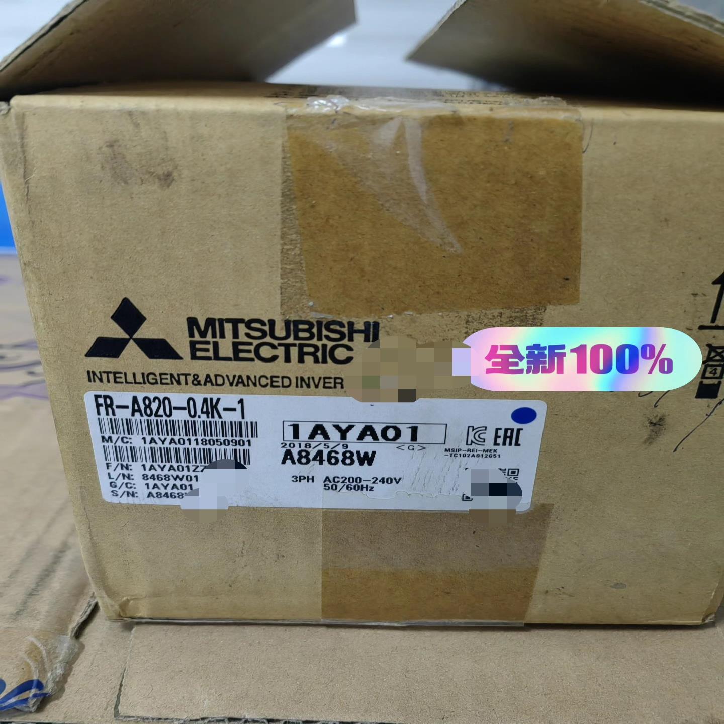 (询价)三菱变频器A829系列FR-A820-0.4K-1  全