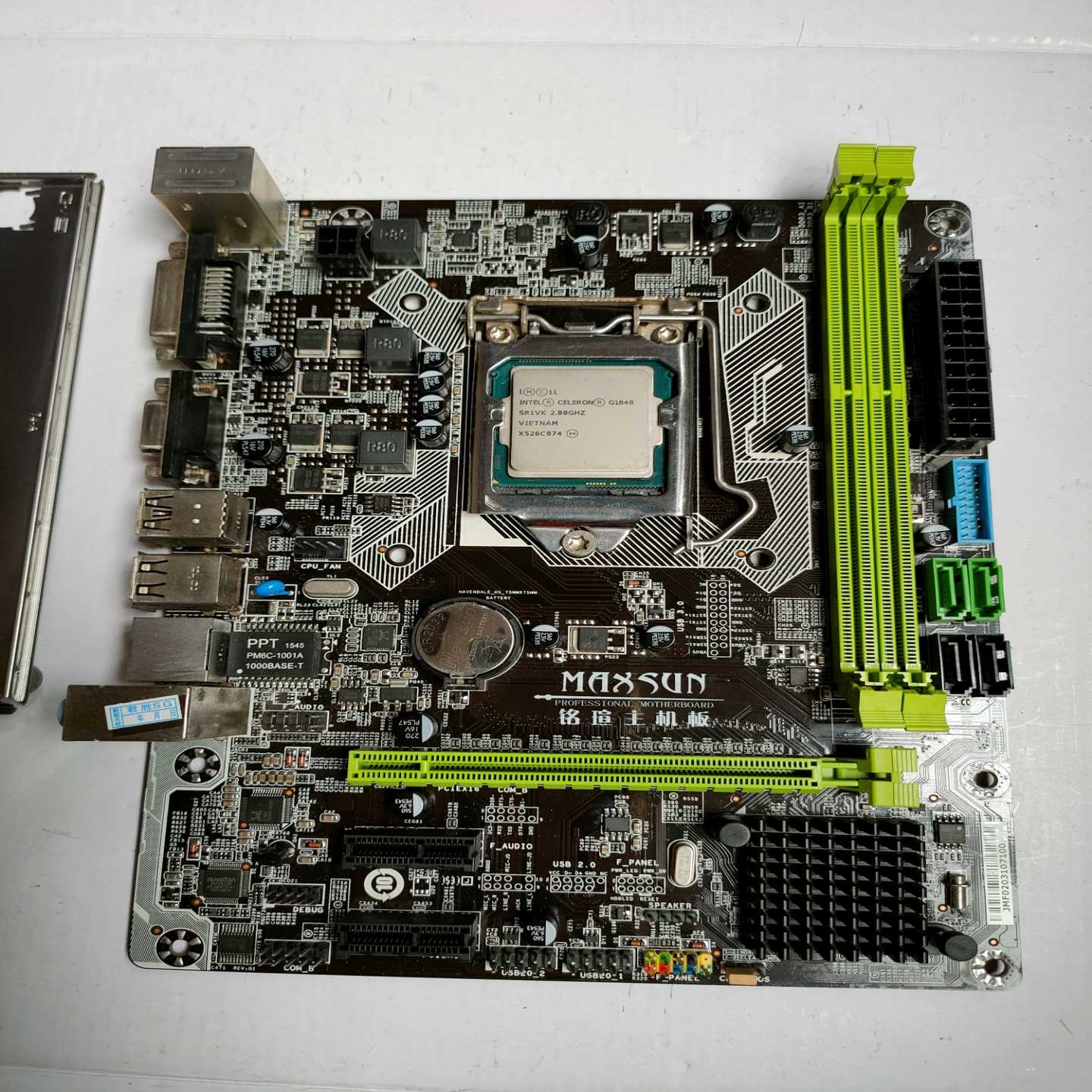 议价拆机铭瑄H81主板+G1840Cpu套装！品像不错(如图)，