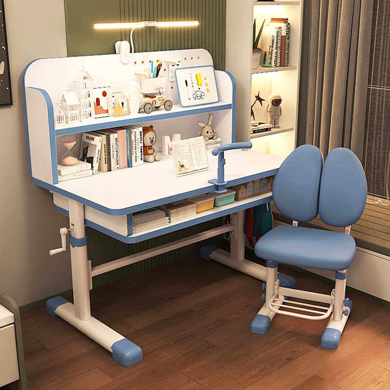 儿童学习桌椅小学生写作业可升降桌加厚精钢支架小孩专用学习