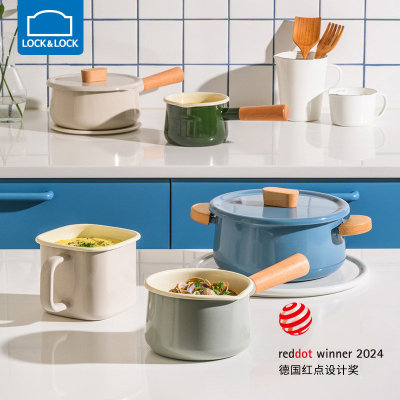 搪瓷小奶锅迷你婴儿辅食煮泡面不粘热牛奶专用12珐琅汤锅