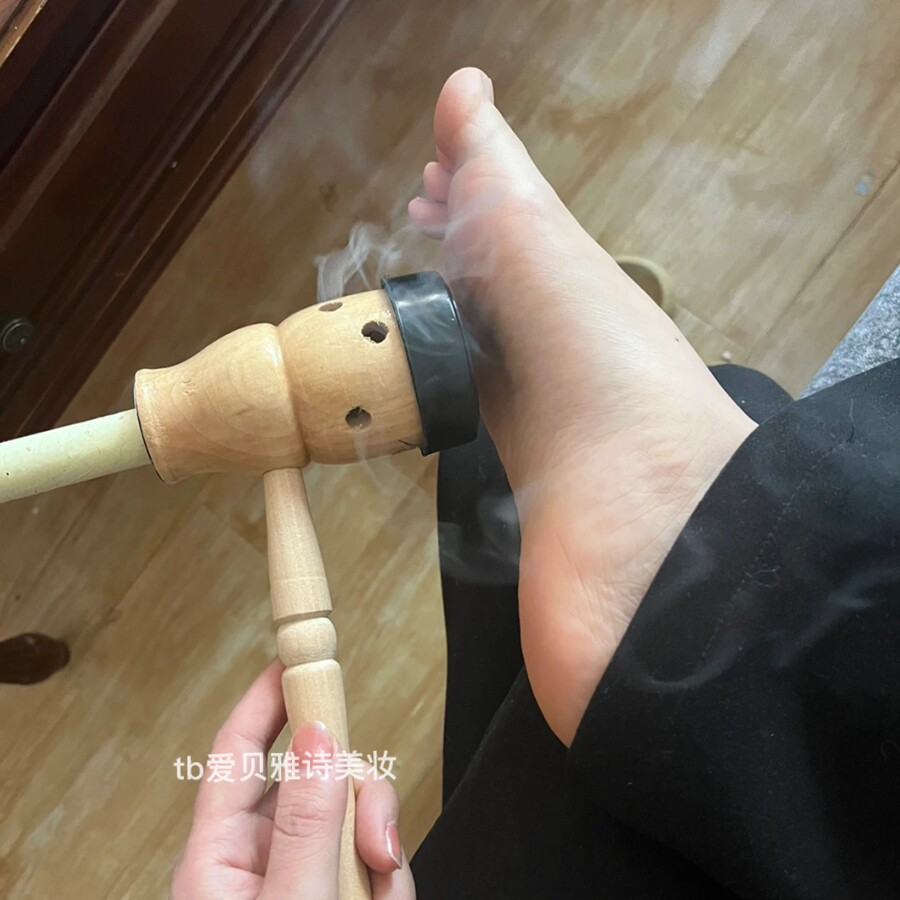 艾条葫芦灸木制艾灸盒温灸器具手持便携式神器随身灸家用宫肚