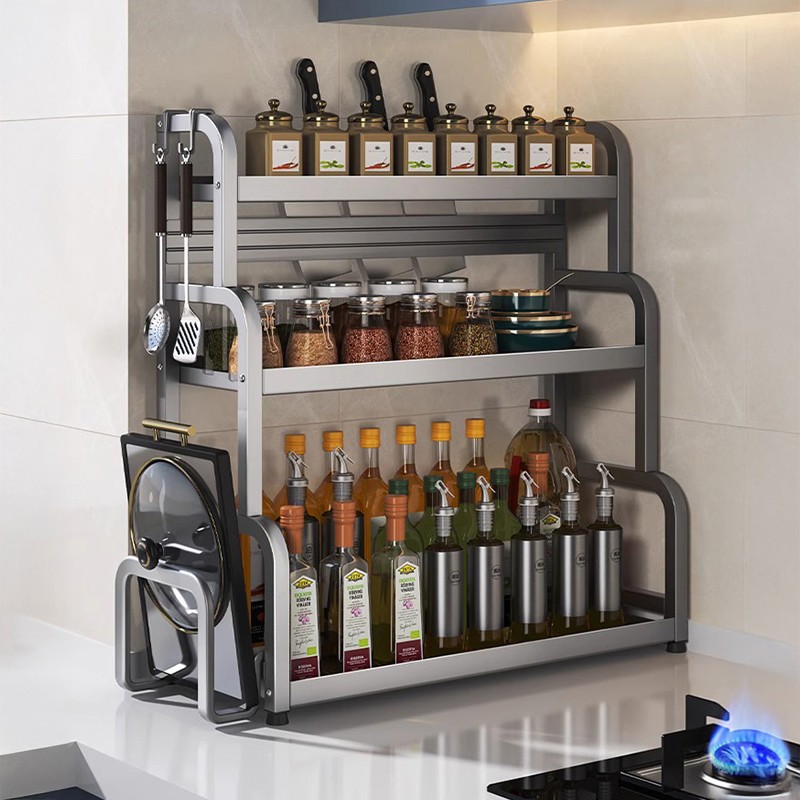 厨房调料置物架多功能筷子刀架台面调味料厨具用收纳架子多层
