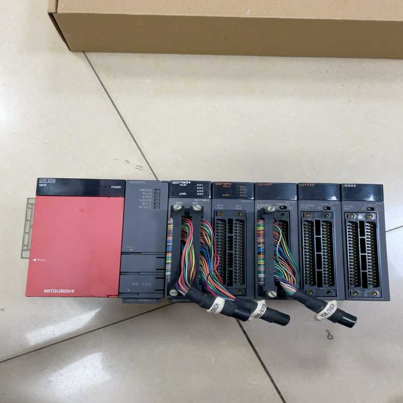 议价三菱拆机PLC Q02CPU  QD77MS4  QD75P