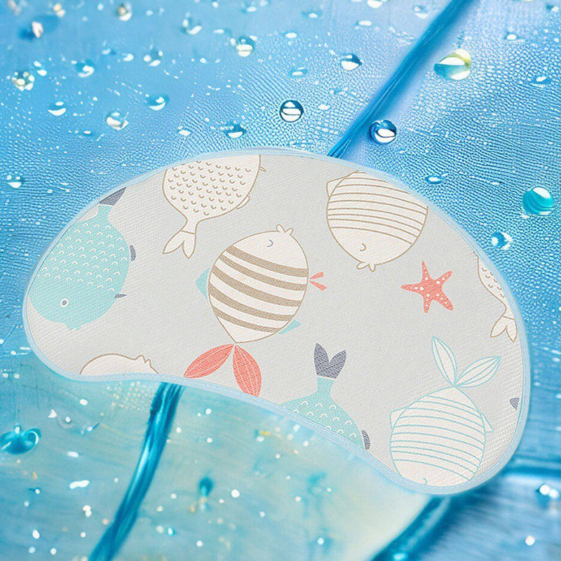 儿童枕席睡眠婴儿方程式宝宝博士天资苎麻乳胶月亮枕头凉席套