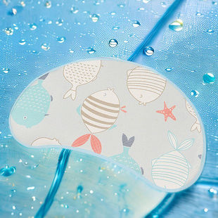 儿童枕席睡眠婴儿方程式宝宝博士天资苎麻乳胶月亮枕头凉席套