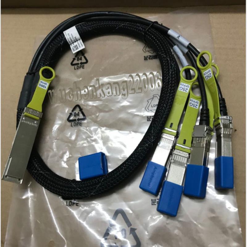 **HUAWEl一分四高速电缆100G QSFP28转4X25G SFP28万兆连*