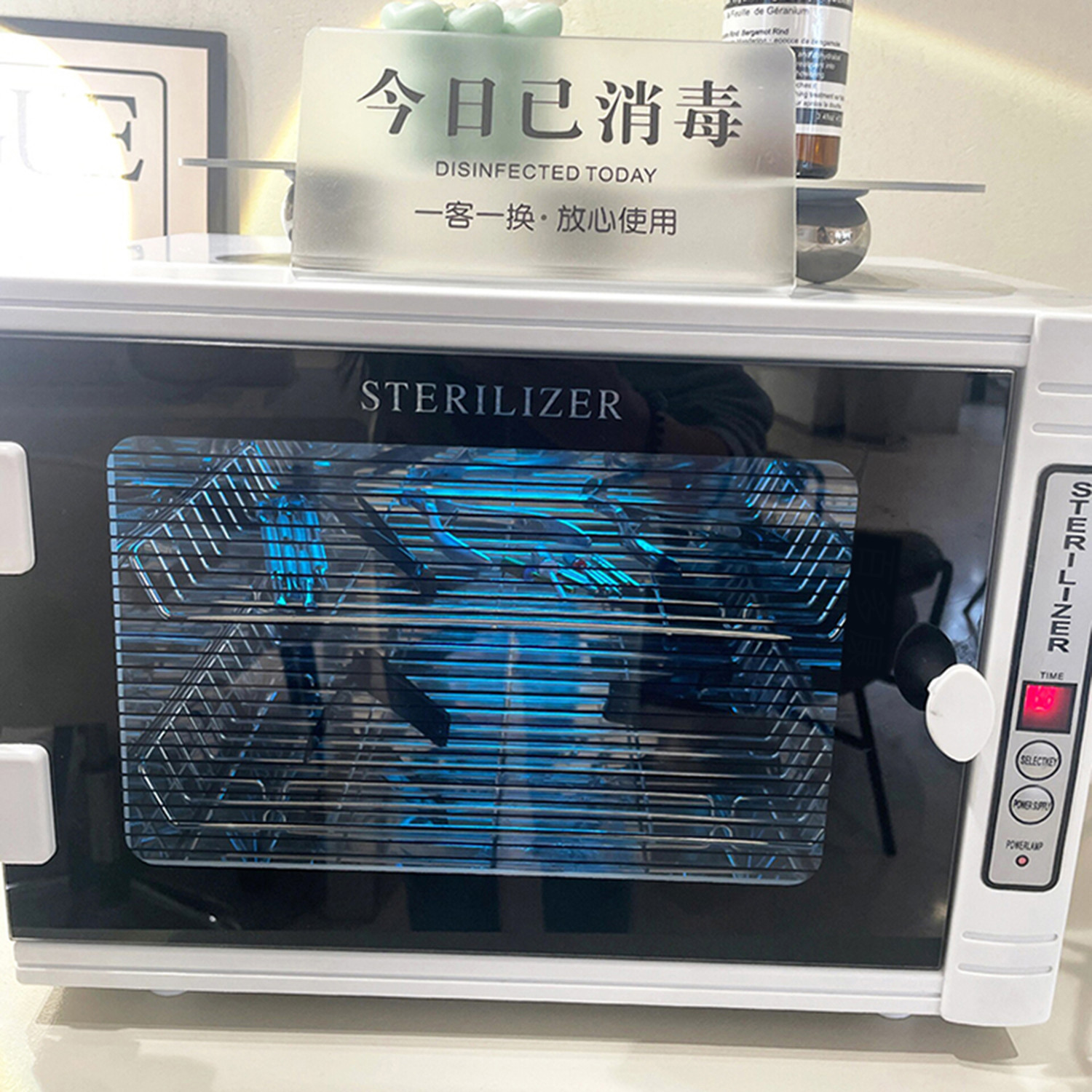 紫外线消毒柜臭氧杀菌盒内衣物裤毛巾美容院理美发店美甲工具