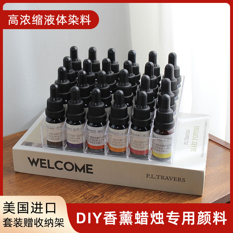 香薰蜡烛diy专用高浓缩美国液体染料莫兰迪色手工调色素上色