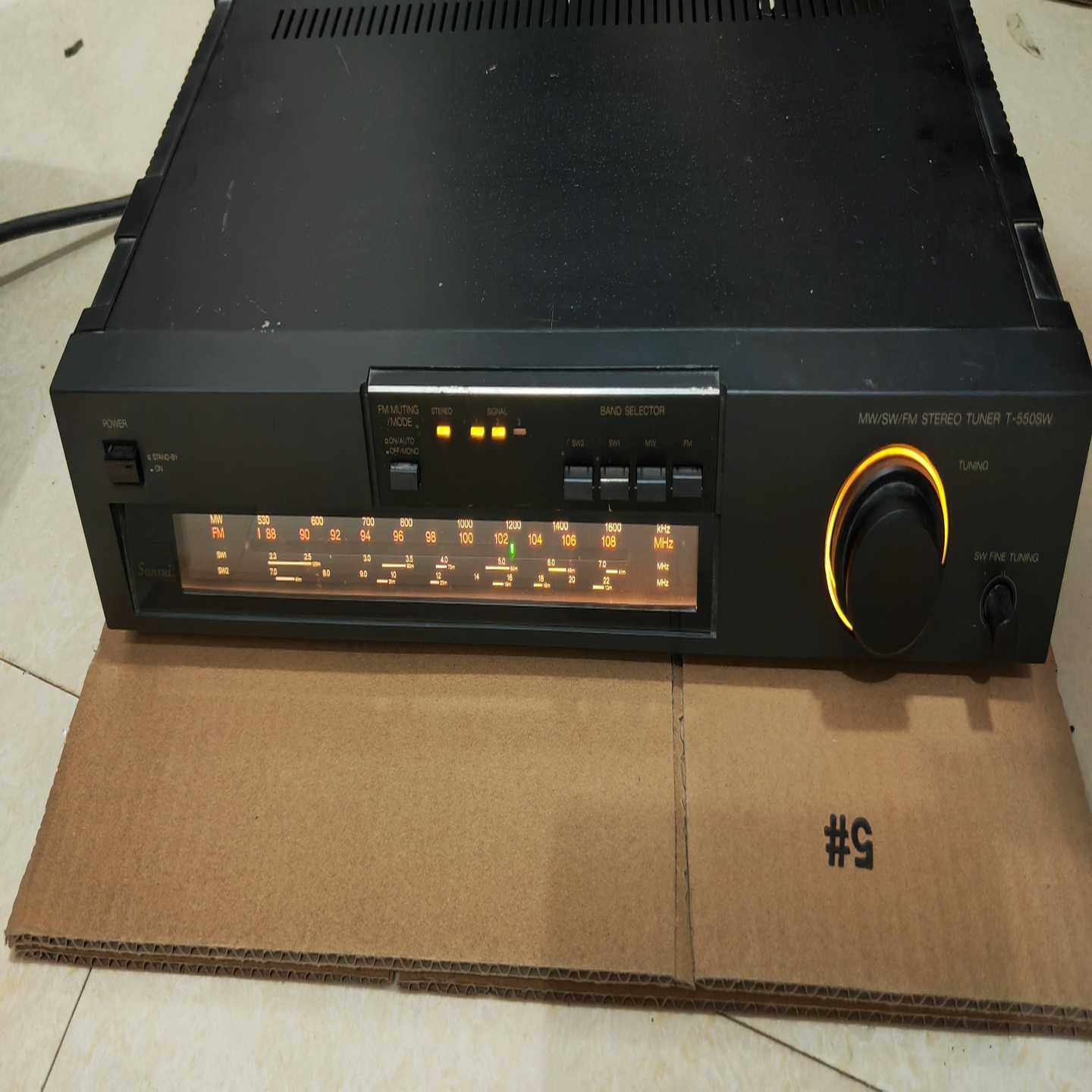 议价山水Sansui收音头收音机T-550SW无台静音，有台绿灯