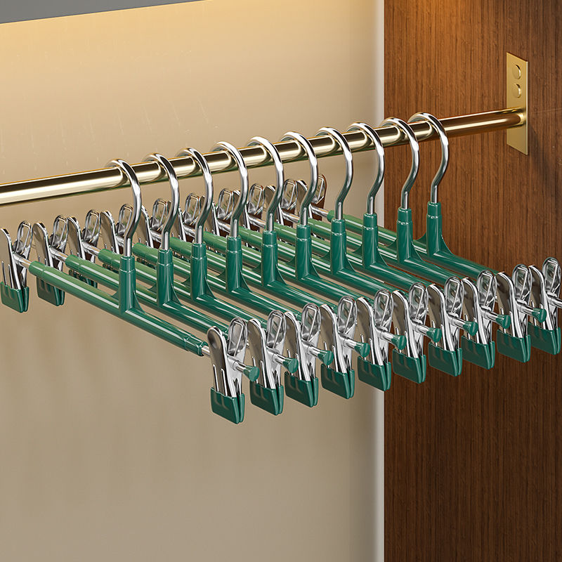 裤架夹子裤夹家用衣架挂裤子专用痕强力防滑收纳jk不锈钢晾