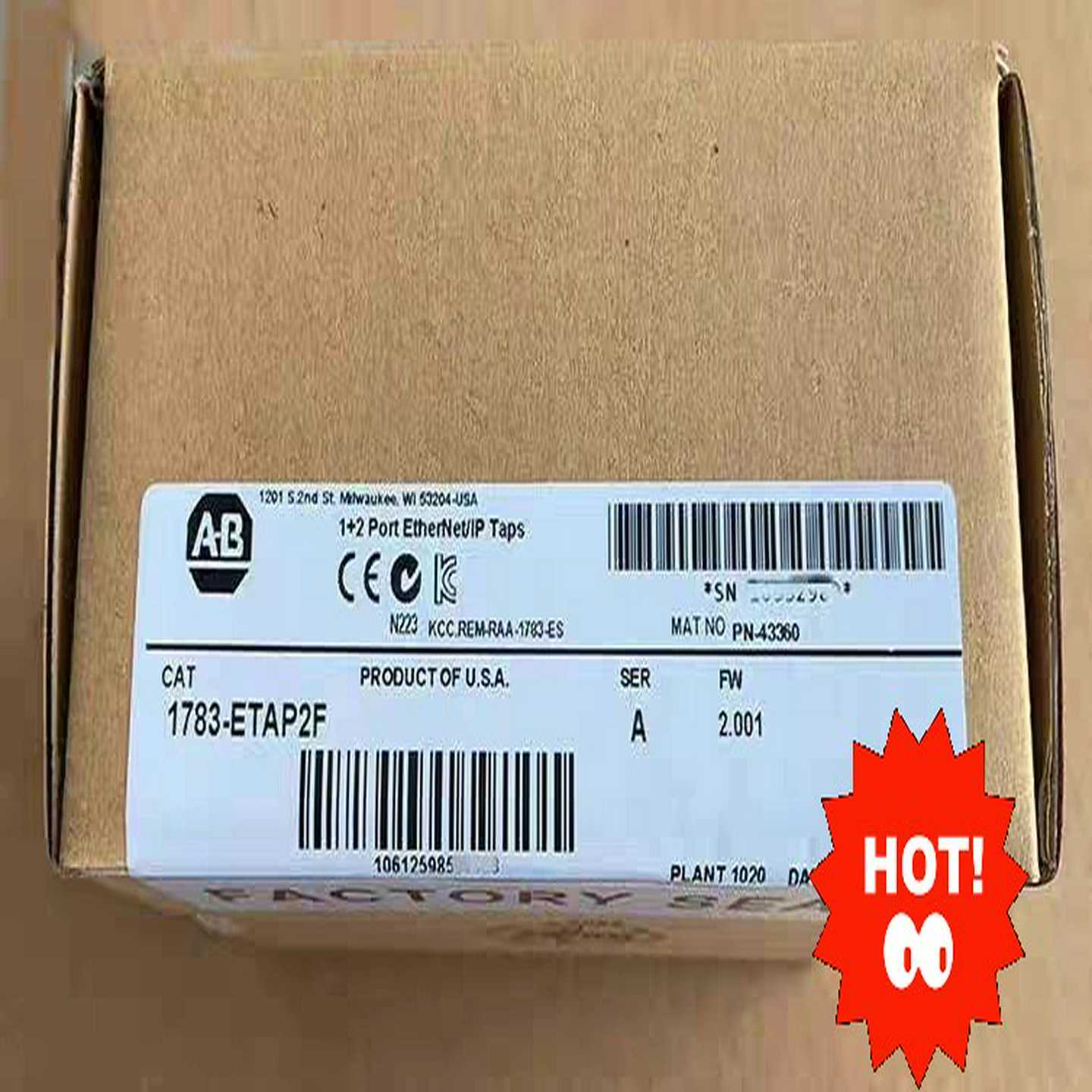 1783-ETAP2F，未拆封，AB罗克韦尔Alle（佳毅工控）
