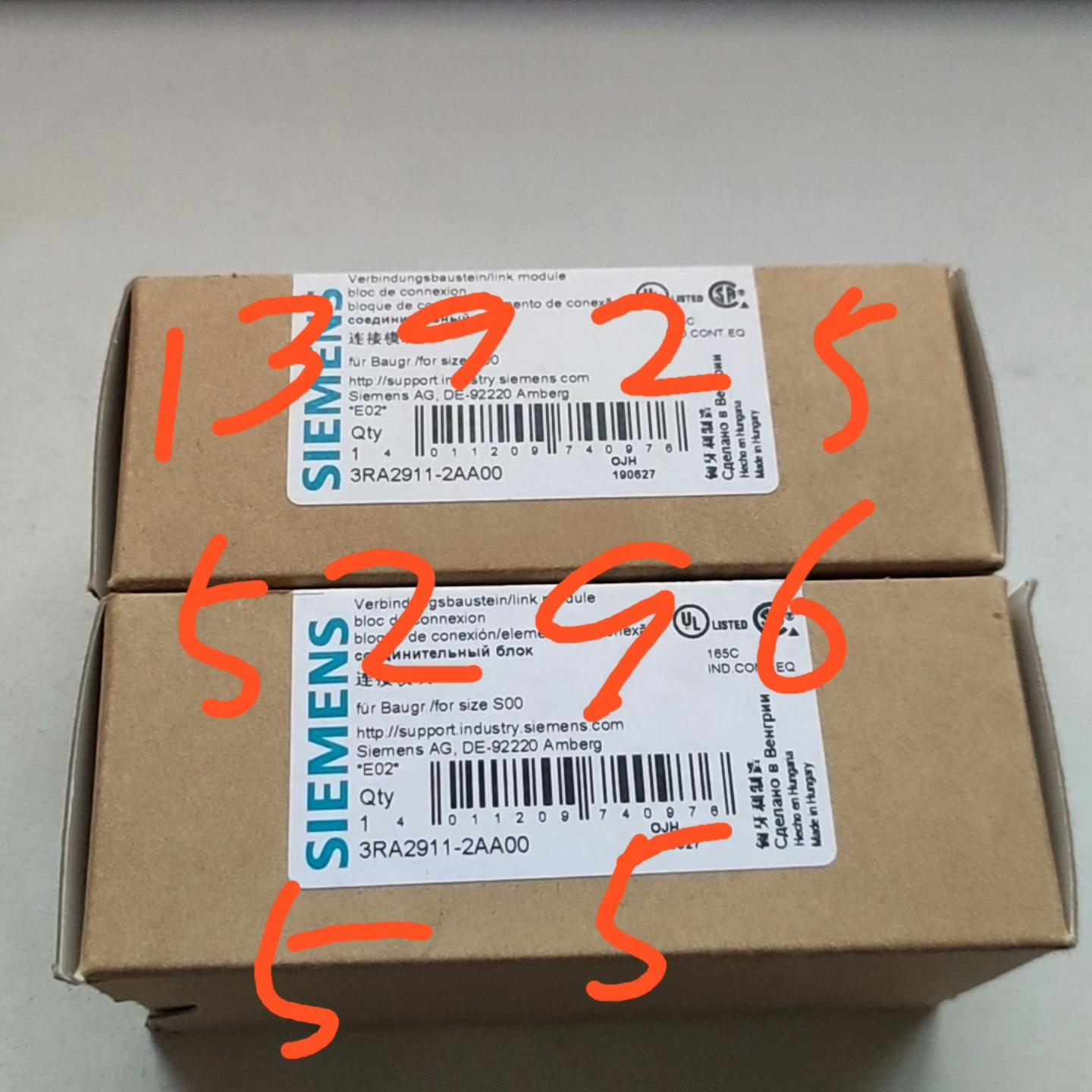 3RA2911-2AA00 3RA29112AA00 Sie【白零商行】
