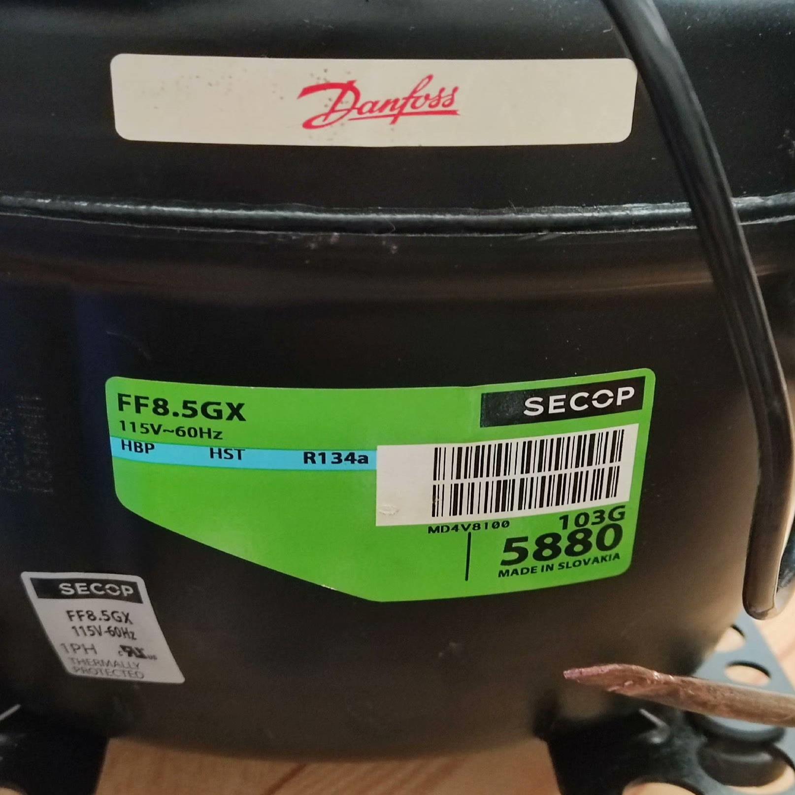 (询价)丹佛斯压缩机FF8.5GX(115V-60Hz)现有2台