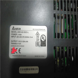 台达5.5Kw伺服驱动器 ASD 5523 成色如 询价