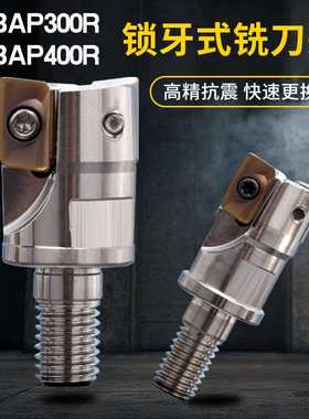 分体式BAP300RBAP400R锁牙式铣刀头1604数控抗震刀杆1135螺纹