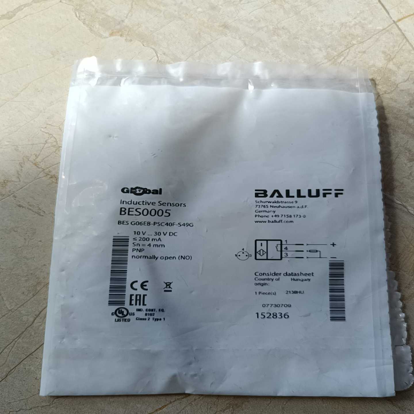 BALLUFF巴鲁夫BES G06EB-PSC40F~询价