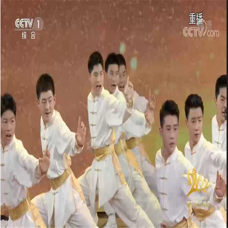 六一儿童武术服男中国风春晚天地英雄成人太极服演出练功服加大码