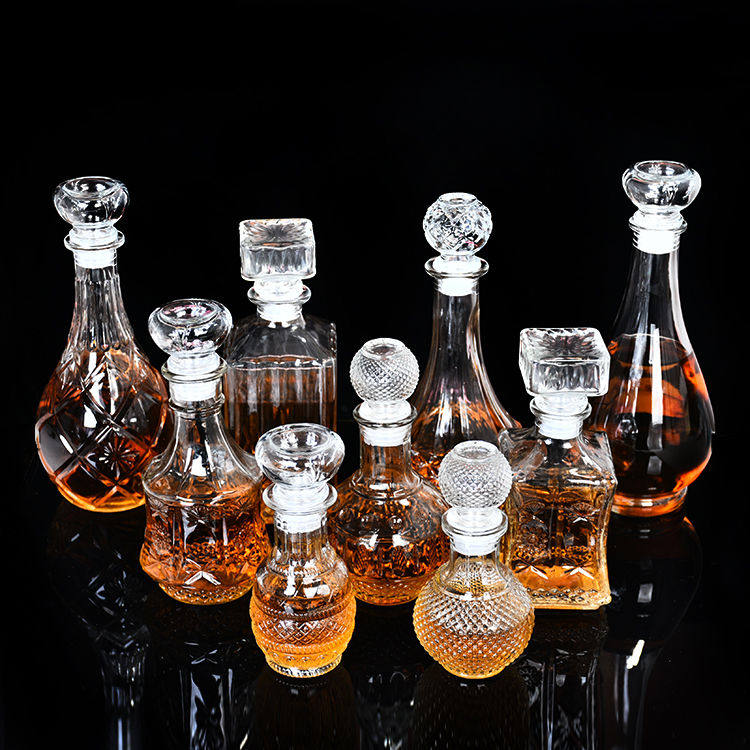 包邮钻石玻璃红酒空瓶醒酒器 密封葡萄酒自酿酒容器洋酒瓶 泡