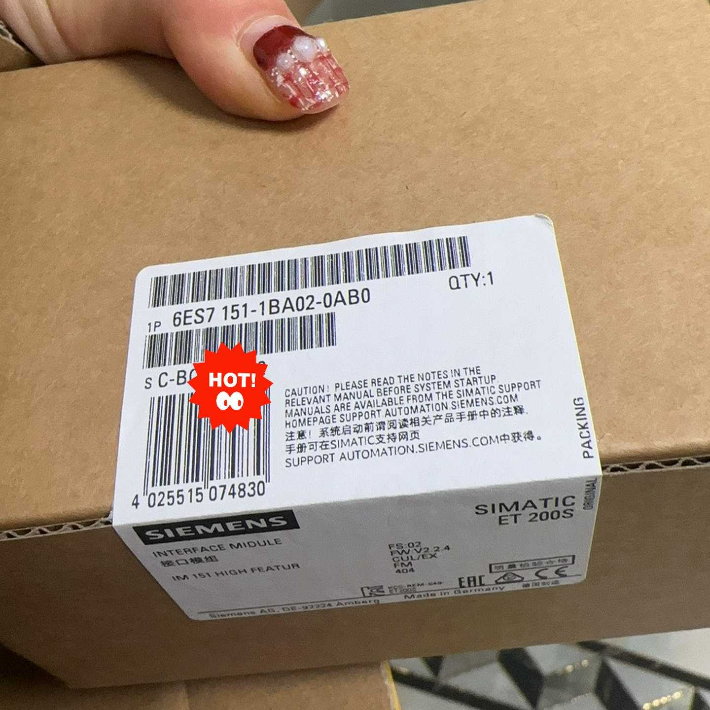 询价#PLC6ES7151-1BA02-0AB06E