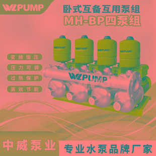 220V中威泵业WLPUMP变频恒压不锈钢增压泵互用互备机组 201BPX4
