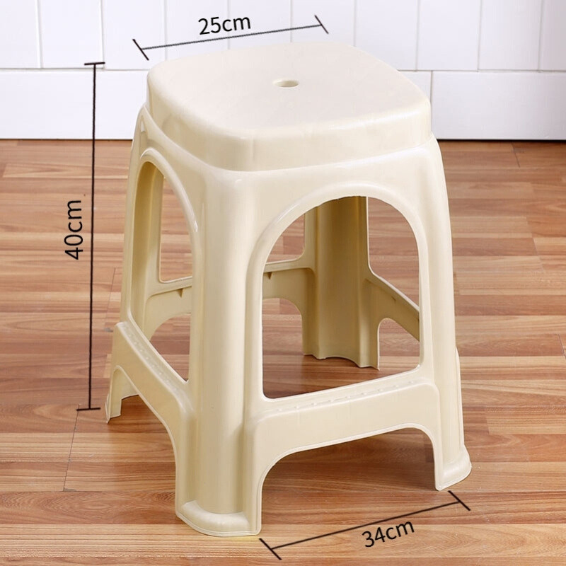 家用登高凳子方圆凳40cm45cm高熟胶方凳板凳熟胶大号朔料熟料便携