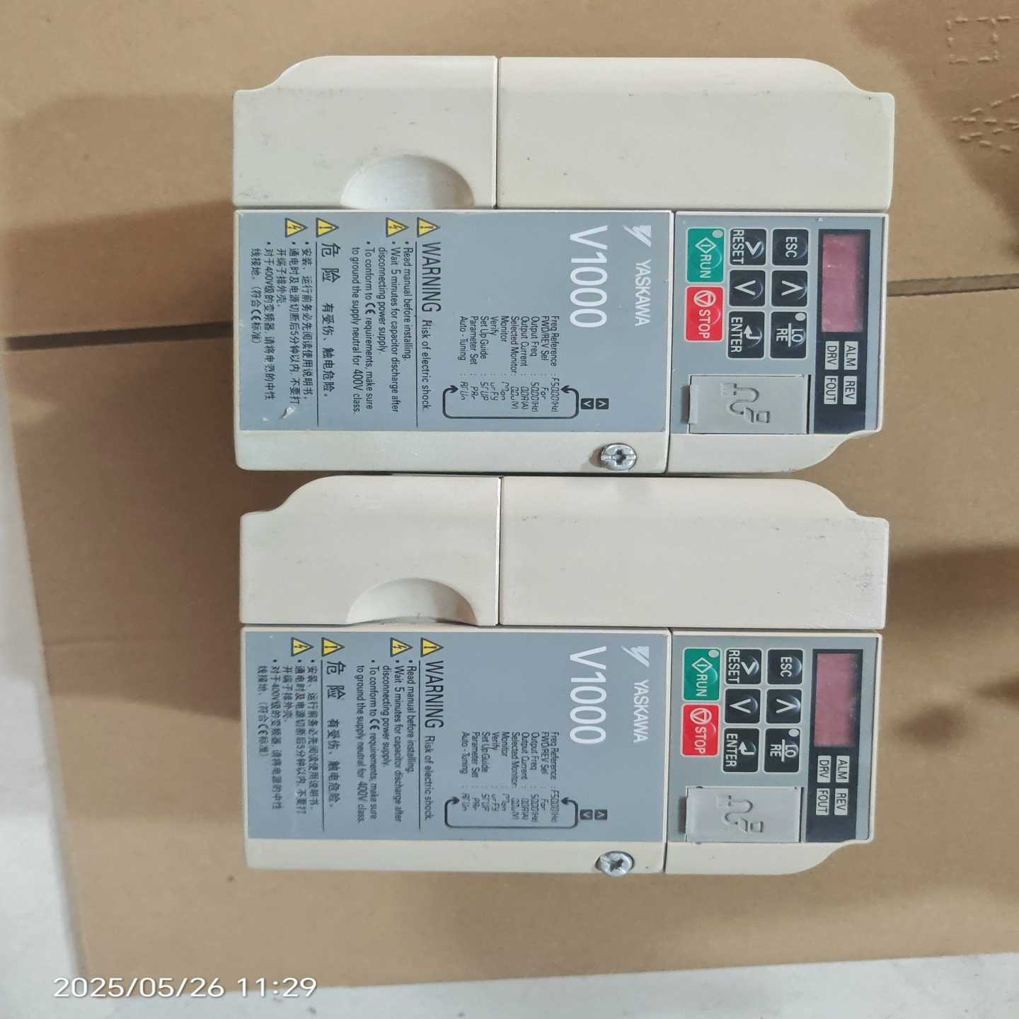 (询价)CIMR-VB4A0002BBA，0.75KW/0.4KW，