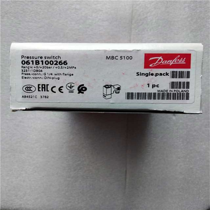 **丹佛斯压力开关船舶专用备件 MBC5100  061B100266  现货*