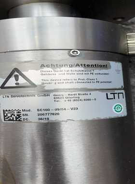 (工仔机械）德国伺服LTN     ATTENTION-ACHTUNG