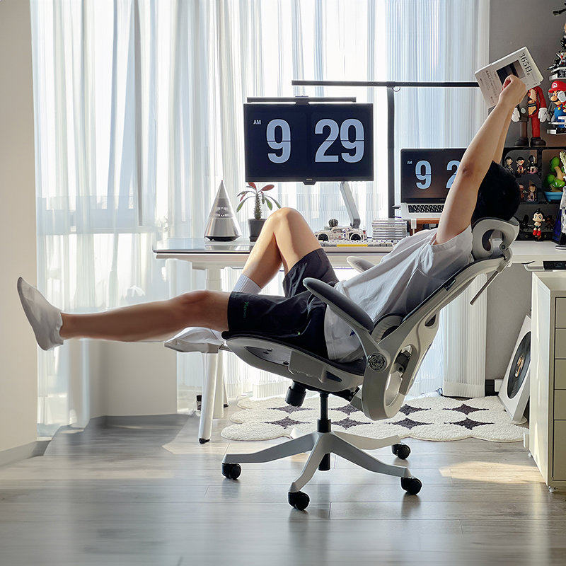 黑白调人体工学椅办公椅家用转椅办公室椅子舒适电竞椅电脑椅