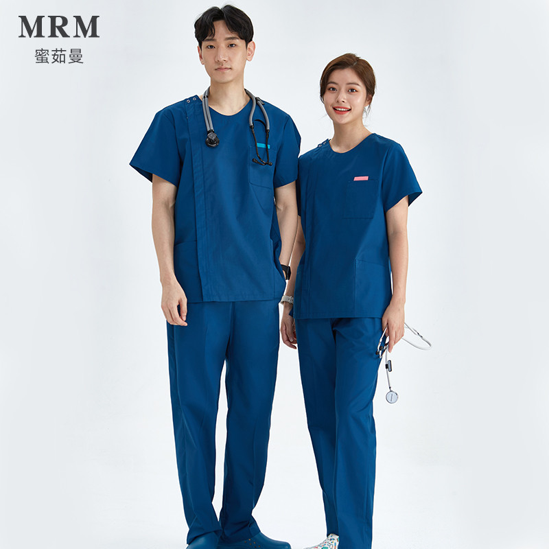 蜜茹曼洗手衣手术室女工作服口腔牙科男长袖手术服短袖护士服套装