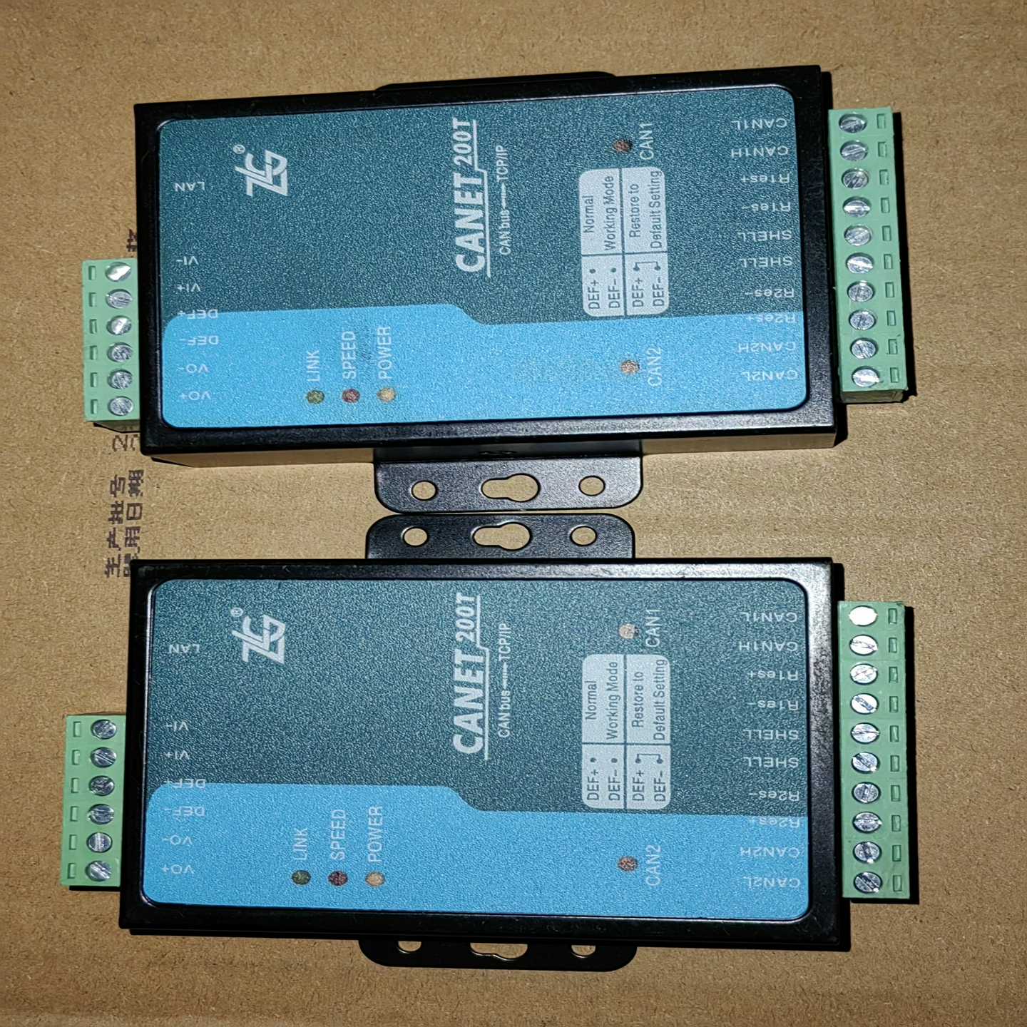 议价ZLG周立功CANET-200T 高性能以太网转CAN模块工