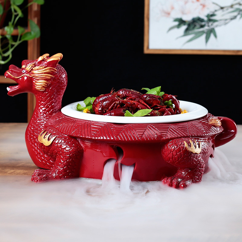 干冰餐具意境菜摆盘神器异形餐具菜盘火锅店摆盘神器创意餐具器皿