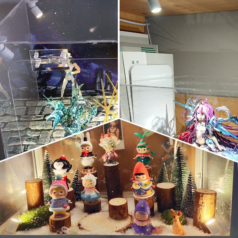 迷你小射灯手 办模型展示柜灯1w书柜鱼缸柜台展示灯led柜子展柜灯