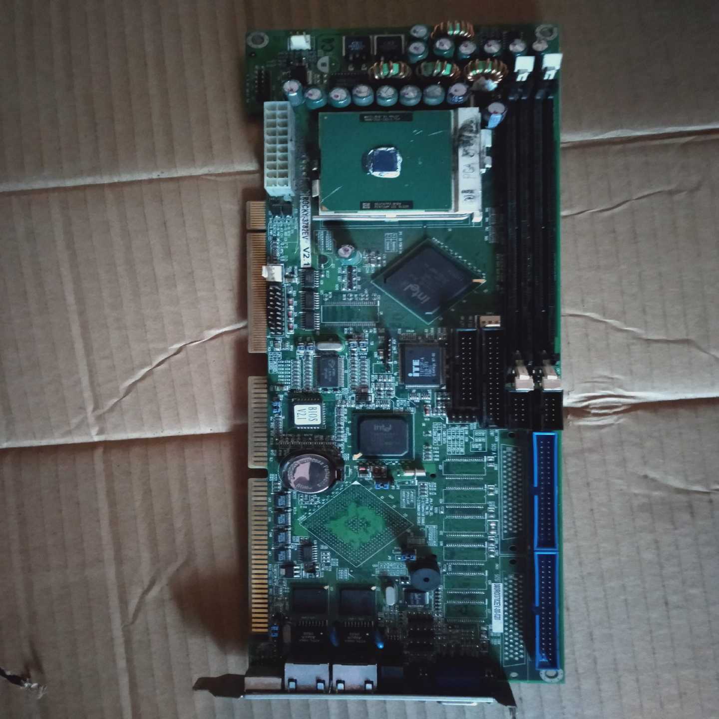 台湾威达ROCKY-3782EV, V2.1工控机主板，双网~询价