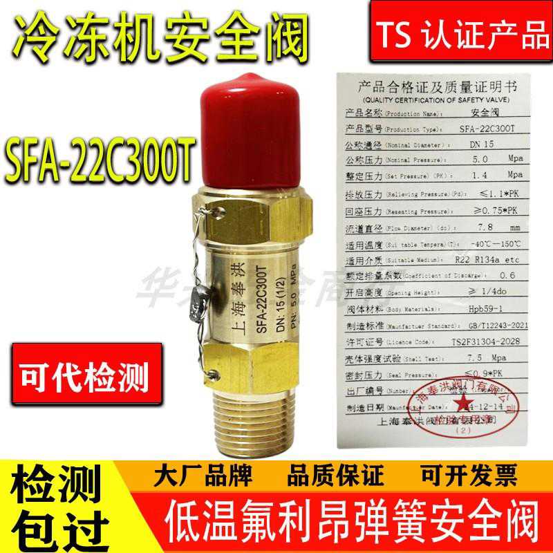 上海奉洪-22C300T冷冻机氟利昂全铜制冷安全阀工业中央空调