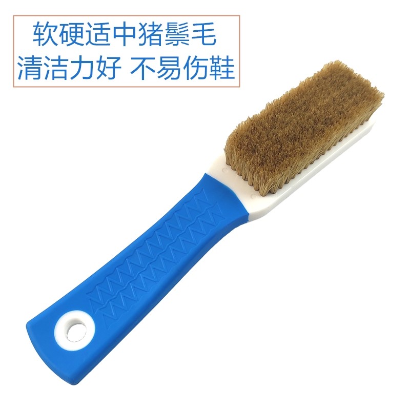 猪毛刷长柄猪鬃毛洗鞋刷皮鞋刷打鞋油刷翻毛皮清洁护理鞋刷子