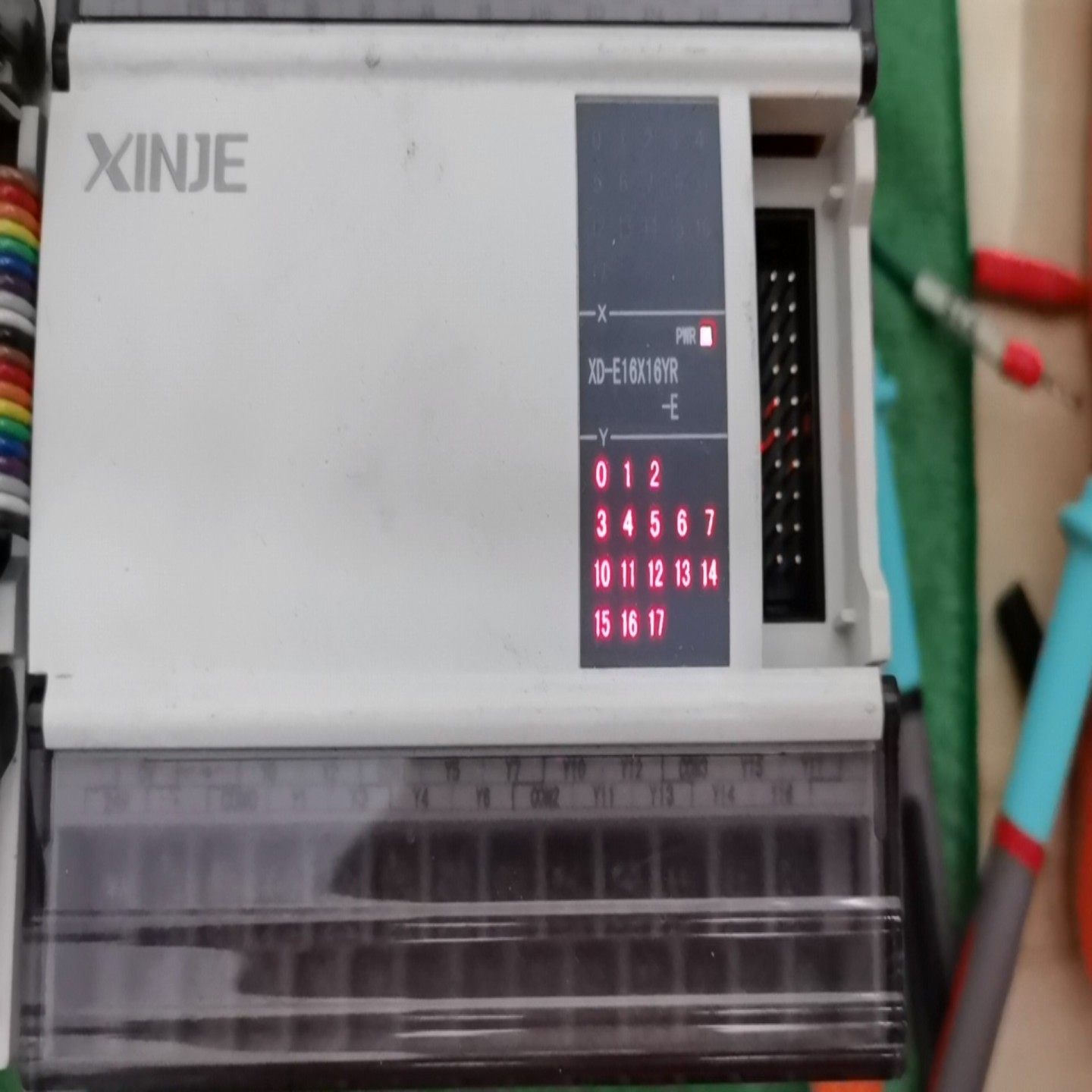 XINJE信捷XD-E32X-E扩展32点输入模块二手拆机（瓠子电子）